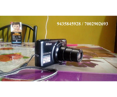 Nikon Coolpix S6500 Camera-16MP CMOS-Wifi-Nikkor Lens-12x wide Optical Zoom-Glamour Retouch-Quick Ef - Image 1/7