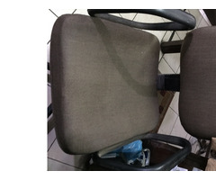 1 Executive Table 5'x3'; 2 Office Tables 3.5'x2'; 1 Executive Chair; 1 Office Chair and 1 Cabinet - Image 5/5