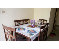 Wooden Dining Table With 6 Chairs Set - Image 5/7