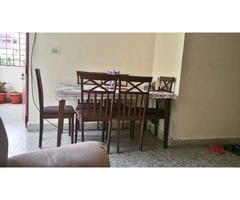 Wooden Dining Table With 6 Chairs Set - Image 7/7