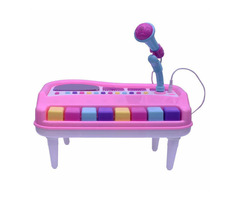 Fashion Music Electronic Organ Piano Keyboard with Unique Michrophone for Kids - Image 1/10