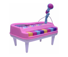 Fashion Music Electronic Organ Piano Keyboard with Unique Michrophone for Kids - Image 2/10
