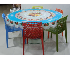 D'Boro Round Glass Dinning Table 6 Seater - Image 3/3