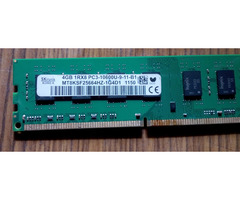 Hynix 4GB Ram DDR3 for PC used good condition - 1