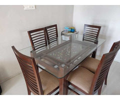 Glass Dining table set - Image 1/6