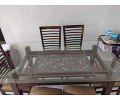 Glass Dining table set - Image 2/6