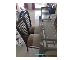 Glass Dining table set - Image 3/6