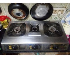 3-burner Hitachi Gas Stove for sale - 1