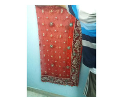 Red Bridal Lehnga with Designer Dupatta on reasonable price - Image 1/9
