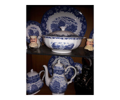 Myott the Hunter vintage dish and teapot, 120 piece set for sales. - Image 1/2