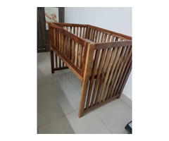 Pure Sheesham Wood Baby Cot - Image 4/4