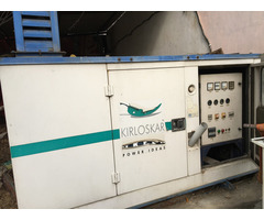 Kirloskar Green 30 kva 3-phase power silent generator, in all good condition. - Image 1/3