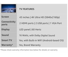 TCL 109.3 cm (43 inches) 4K Ultra HD Smart LED TV L43P2US (Golden) - Image 6/9