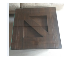 Centre - Coffee Table with glass top - Image 1/3