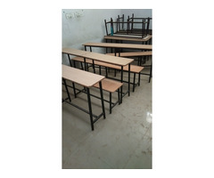 Aluminium partition and Benches for students around 50 with capacity of 150 studentssitting - Image 1/8
