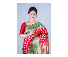 Exclusive Banarasi Silk Sarees online at a budget price - Image 1/3