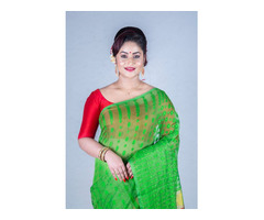Buy Pure and Authentic Dhakai sarees online - Image 1/3