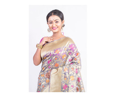 Exclusive Opara silk sarees online for wedding and reception parties - Image 1/3