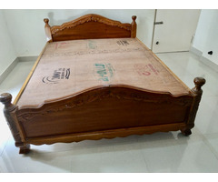 Queen Size Wooden Bed - 2