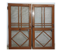 Standard Size Wooden Doors with Metal Mosquito Net & for Fresh Air/ Light. - Image 1/3