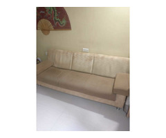 Sofa Set with matching puffees. 3 Seater Sofa - 2nos & Single Seater puffee - 2 nos - Image 8/8