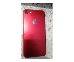 IPHONE 7, RED/WHITE, 128GB, SCRATCHLESS, WITH CHARGER AND BOX - Image 1/5