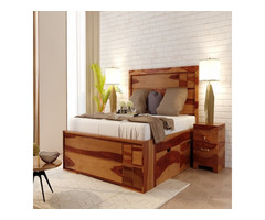 Buy Wooden Double Bed Online in India at Affordable Price. - Image 2/2