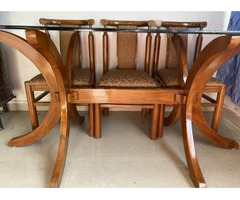 Dining set - 6 seater - teak wood - Image 2/5