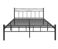 Wrought iron double size bed with brand new 4 inch centuary mattress - Image 3/4