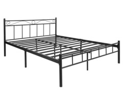 Wrought iron double size bed with brand new 4 inch centuary mattress - Image 4/4