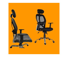 Chairs | Office Revolving Chairs | Chairs With HeadRest | Mesh Chairs - Image 1/4