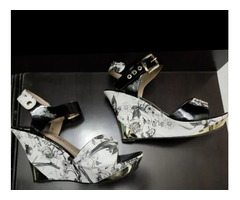 Black and white fashionable heels - Image 4/4