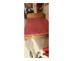 King sized solid wooden bed - Image 3/9