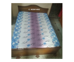 Real Solid Wood Double Bed, - Image 3/4
