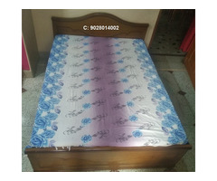 Real Solid Wood Double Bed, - Image 4/4