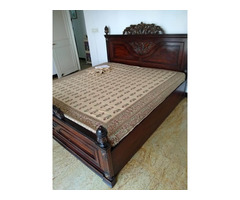 Teak (Sangwan) King size box bed. - Image 2/2