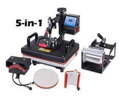 5 in 01 Combo Heat Press Machine With Sublimation Blank Products - Image 1/10