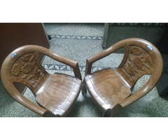 For SALE Nilkamal CHR 2060 Mid Back Chair With Arm - Pear Wood ( 4 PIECES ) - Image 1/5
