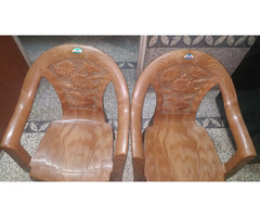 For SALE Nilkamal CHR 2060 Mid Back Chair With Arm - Pear Wood ( 4 PIECES ) - Image 4/5