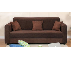 Comfortable 3 Seater Velvet Sofa - Image 1/2