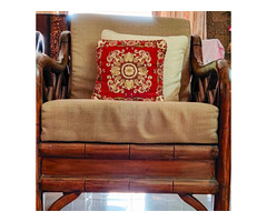 Orginal sheesham wood, 3+2 sofa set for sale. - Image 2/3