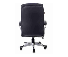 Leather office chair, executive chair, revolving type - Image 7/10
