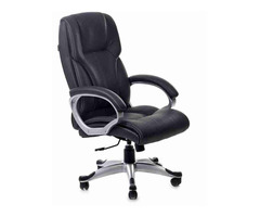 Leather office chair, executive chair, revolving type - Image 8/10