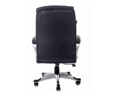 Leather office chair, executive chair, revolving type - Image 9/10