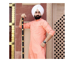Buy Punjabi Muktsari Kurta Pajama Online - Image 4/6