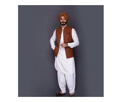 Buy Punjabi Muktsari Kurta Pajama Online - Image 5/6