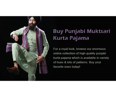 Buy Punjabi Muktsari Kurta Pajama Online - Image 6/6
