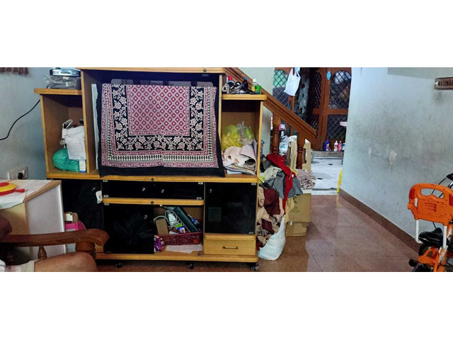 TV Stand with storage & TV - 1/3