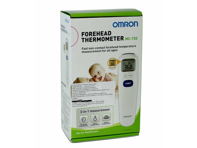 Omron MC 720 Non Contact Digital Infrared Forehead Thermometer - 2/3