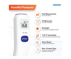 Omron MC 720 Non Contact Digital Infrared Forehead Thermometer - Image 3/3